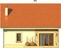 Projekt domu Calvados - elewacja tylna